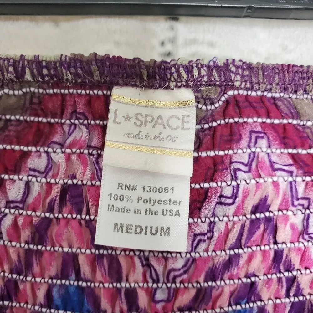 L*Space colorful zigzag bathing suit cover up